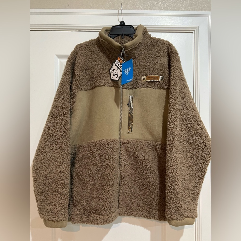 Men’s Columbia PHG Roughtail Sherpa Full Zip Jacket NWT